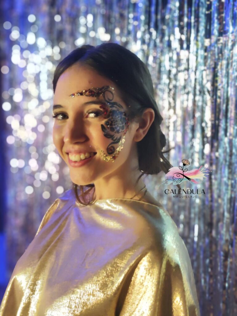 Invitada-glitter bar-boda