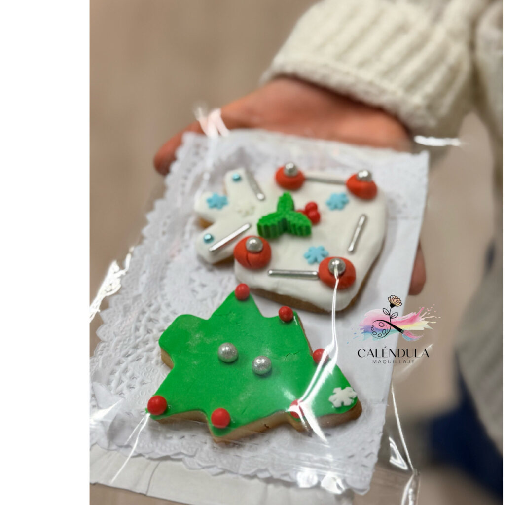 Taller de galletas artesanales navideñas caléndula-maquillaje