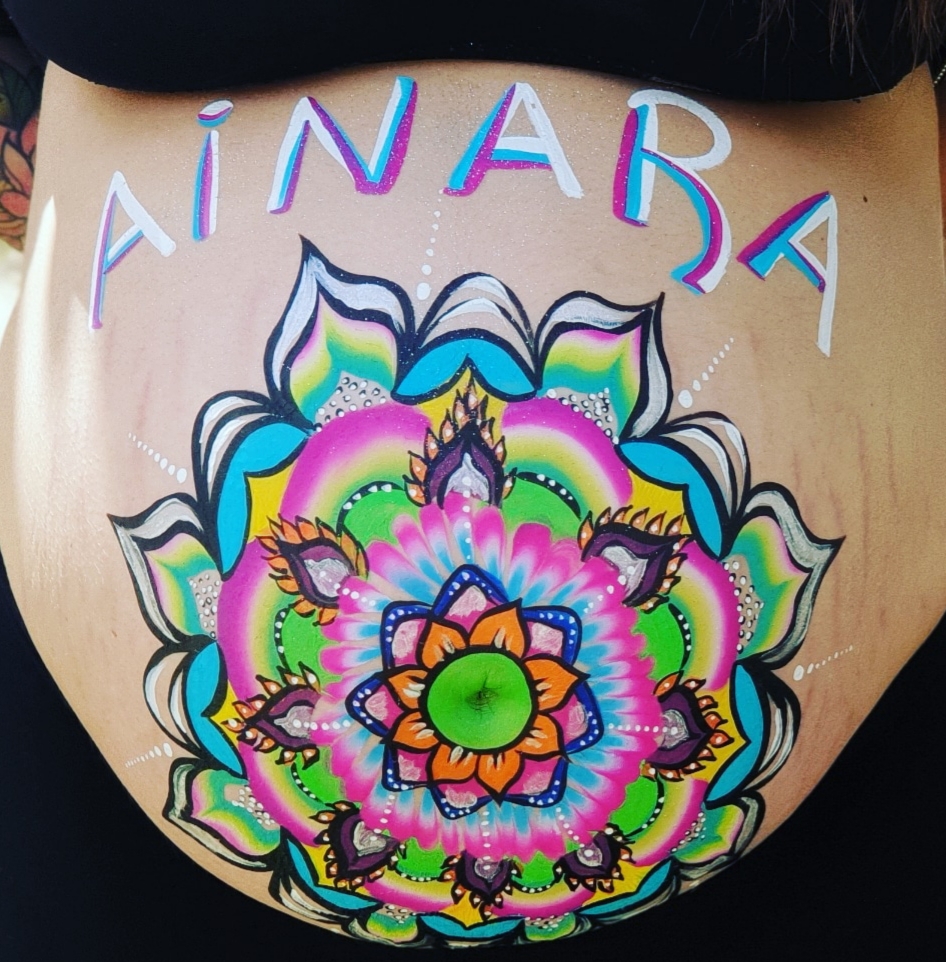 Belly Painting: un instante íntimo durante el embarazo