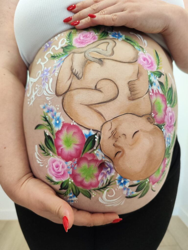 Belly Painting: un instante íntimo durante el embarazo